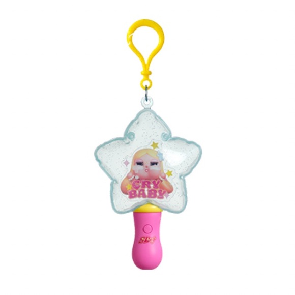 NEW in box crybaby ✨ Shiny Shiny ✨ light up pendant bag charm 🩷 shiny singer 🩷 - Picture 1 of 14